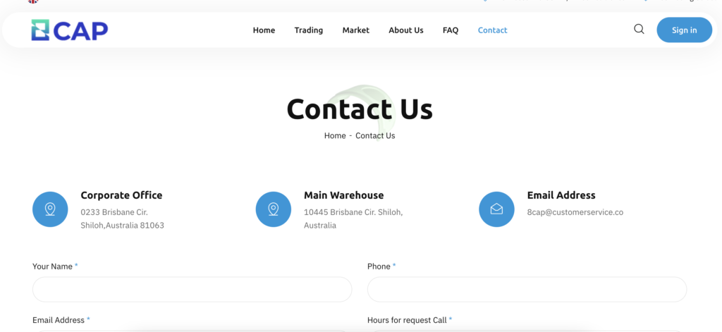 8cap - Contacts