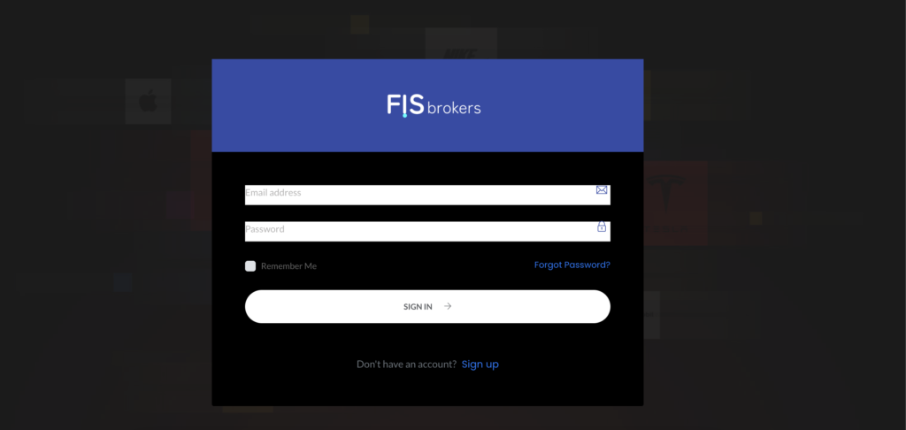 login on website