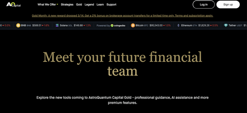 Astro Quantum Capital - Website