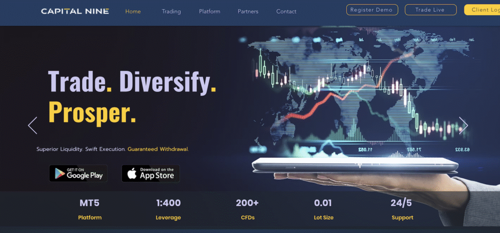 Capital Nine - Website
