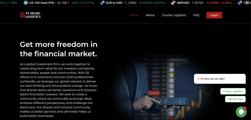 FX Share Logistics - Website