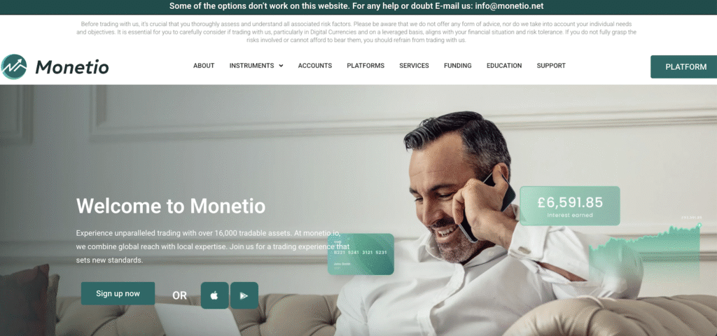 Monetio - Website