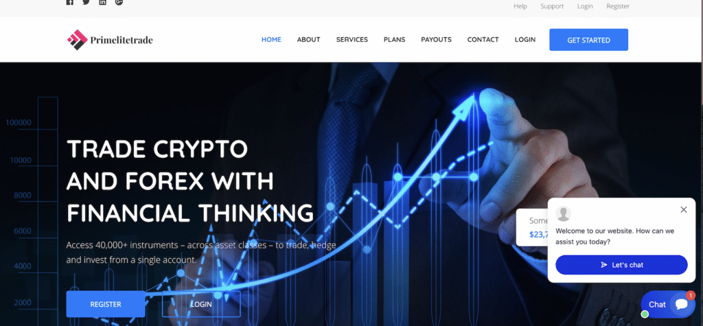 PrimeLiteTrade - Website