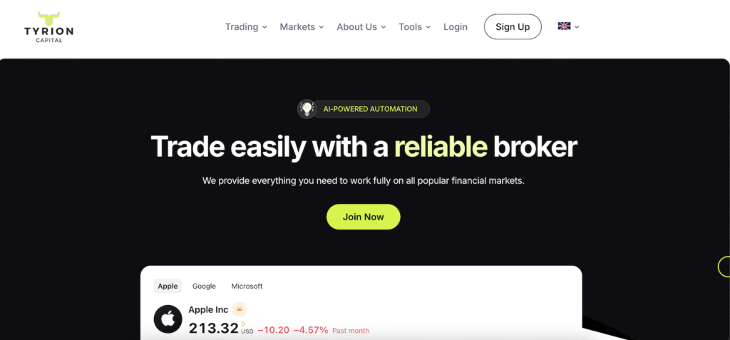 Tyrion Capital - Website