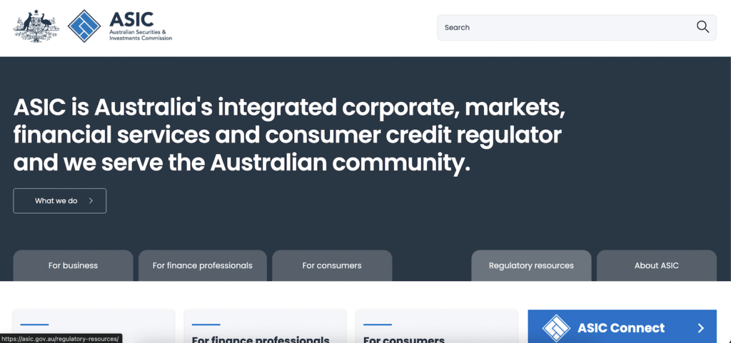 ASIC - Website