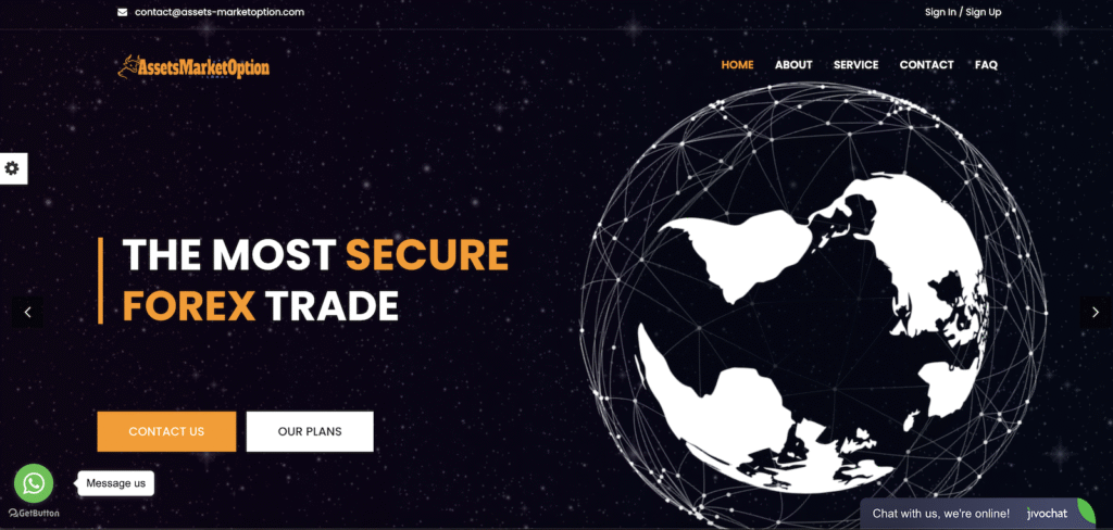 Assets market option - Website
