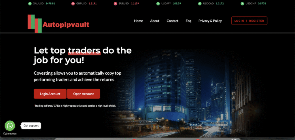 Autopipvault - Website