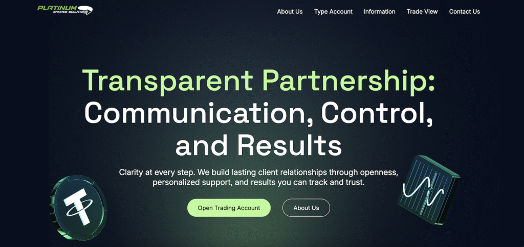 Platinum Shares Solutions - Website