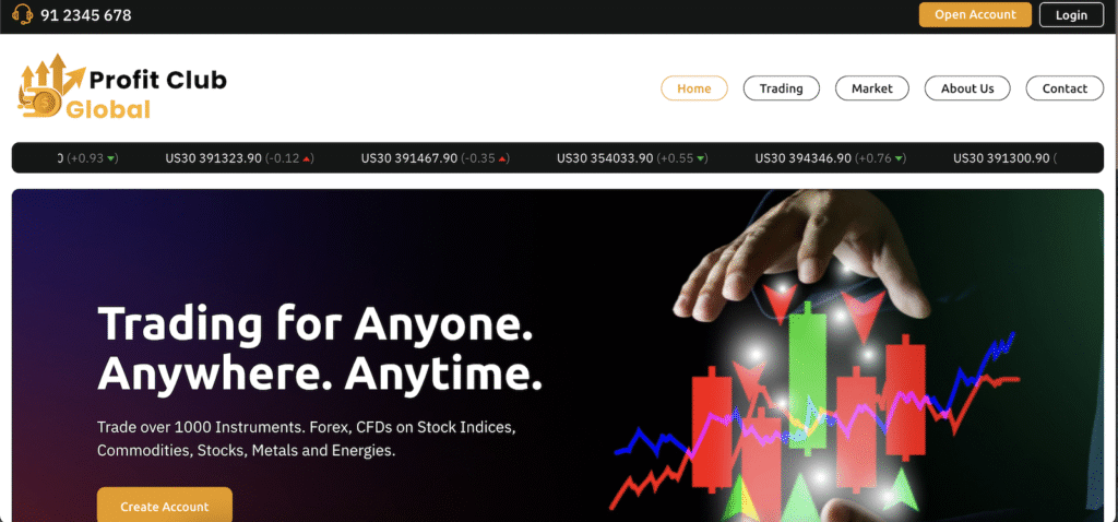 Profit Club Global - Website