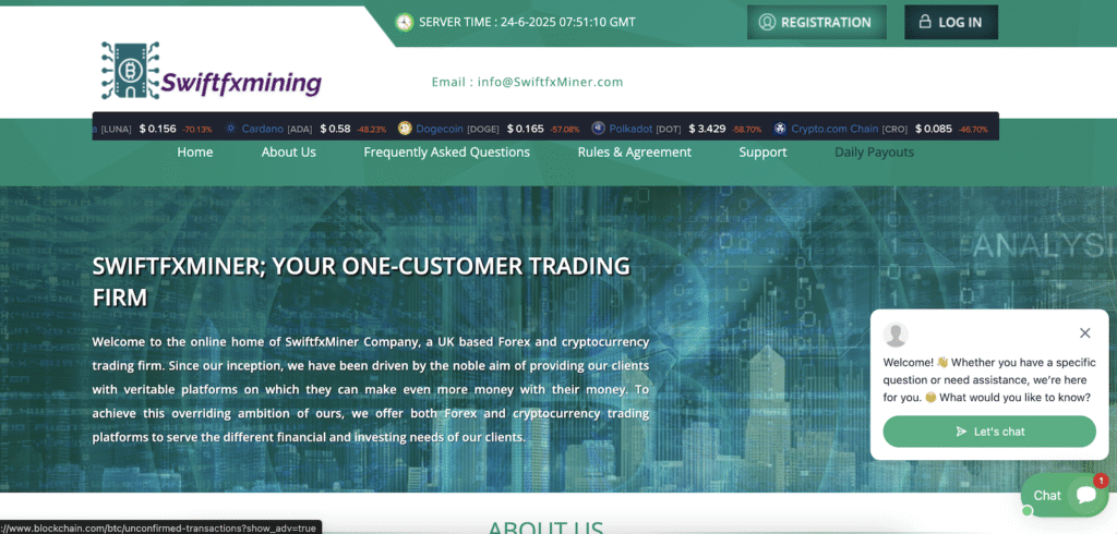 SwftxMiner - Website