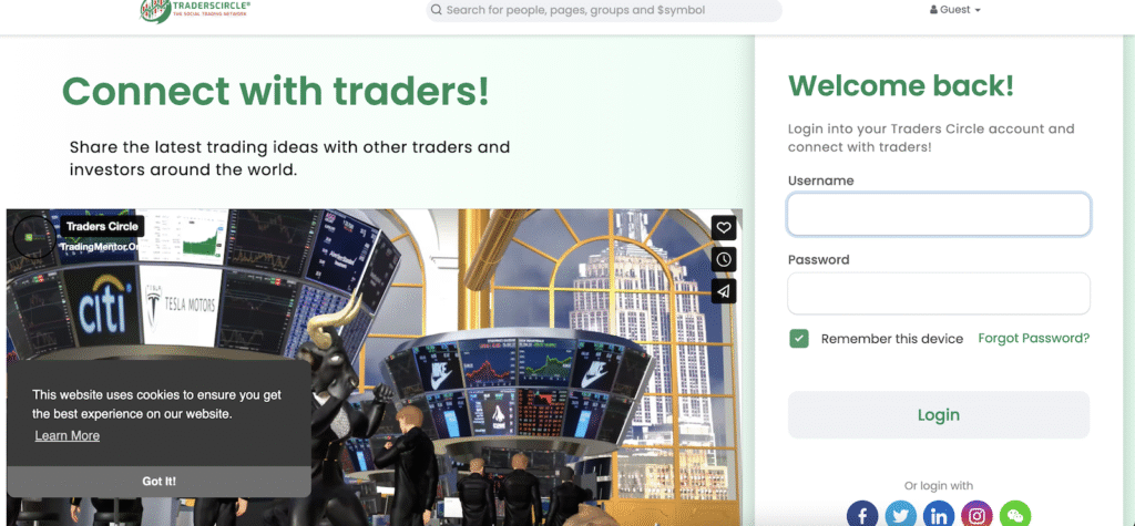 Traders Circle - Website