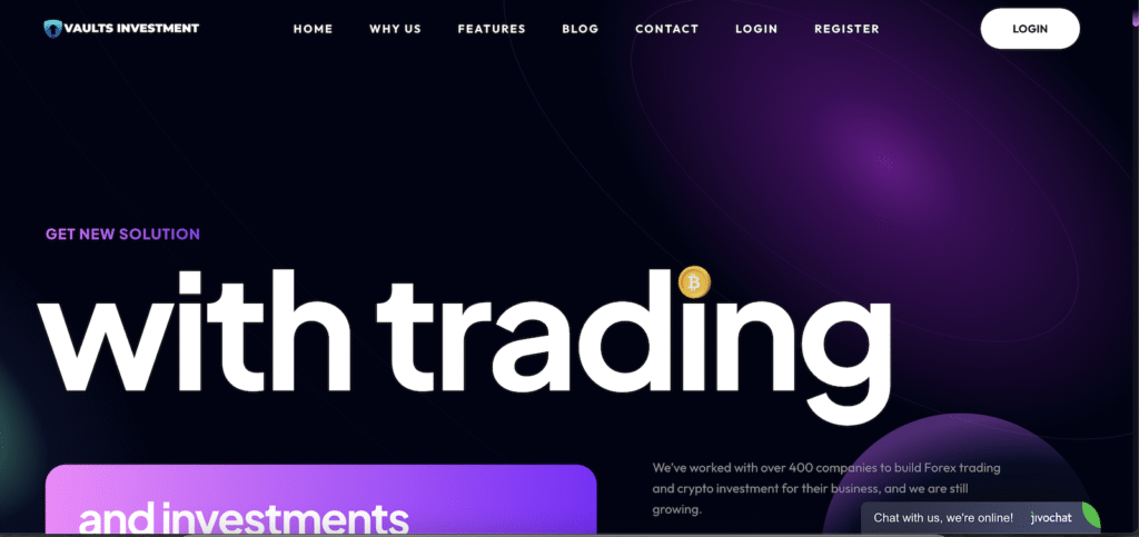 Vaults Investment - Website