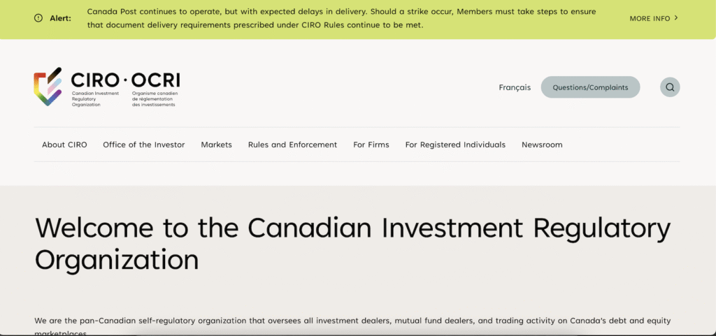 What is the Investment Industry Regulatory Organization of Canada?