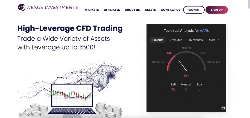 Nexus investment - Website