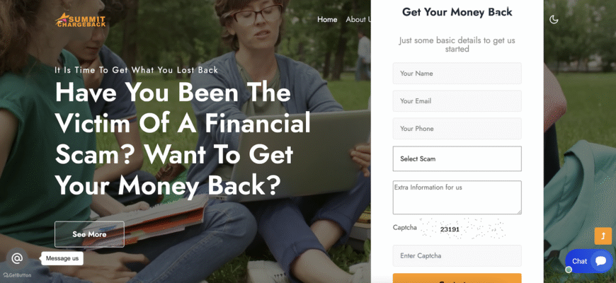Summit Chargeback - Company's Website
