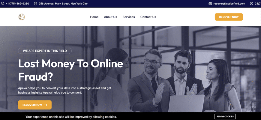 justicefield - website