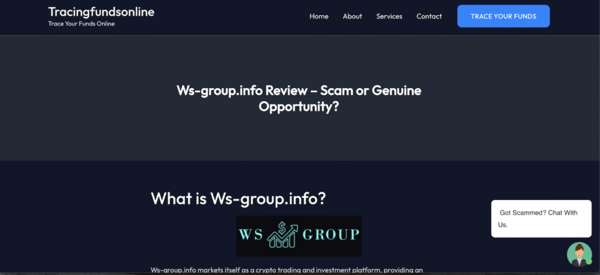 Tracingfundsonline - Website