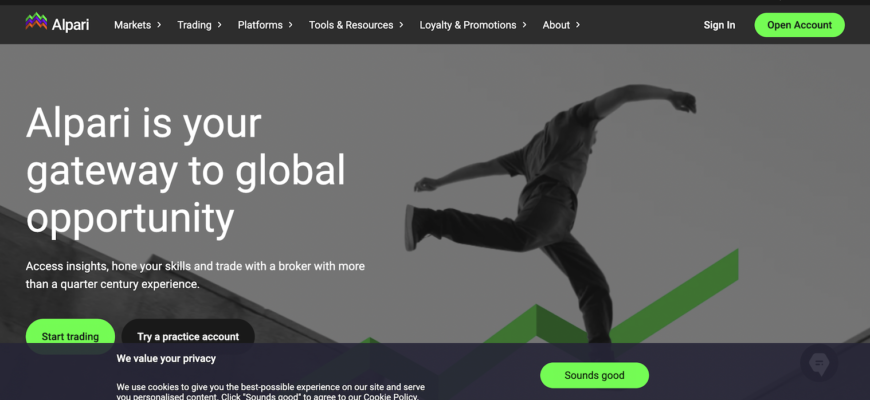 Alpari - website
