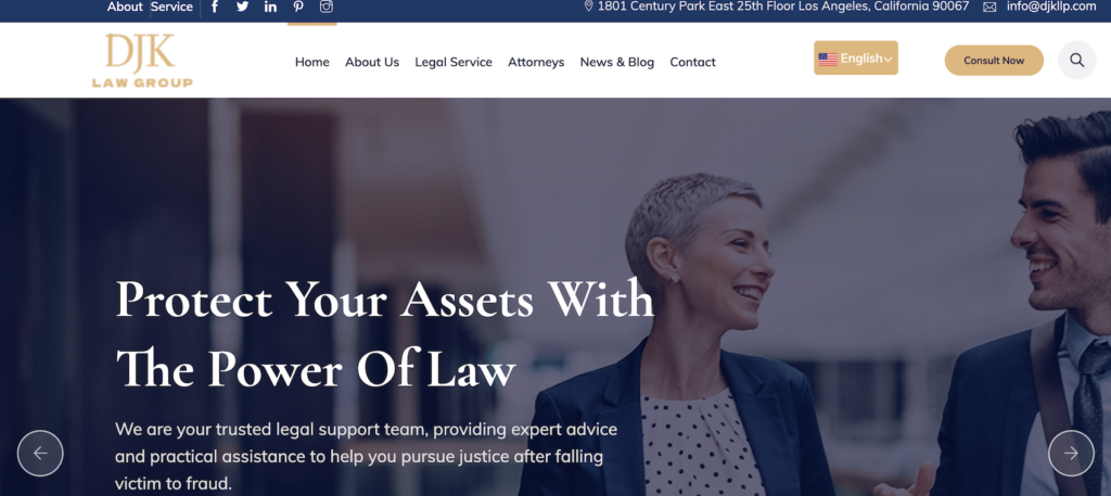DJK LAW GROUP - website