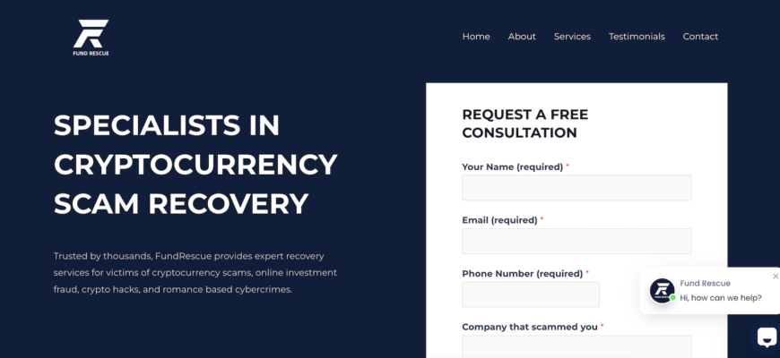 Fundrescue - website