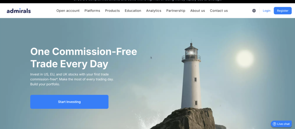 Admiralmarkets - website