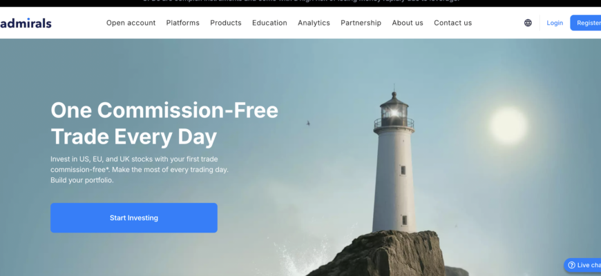 Admiralmarkets - website