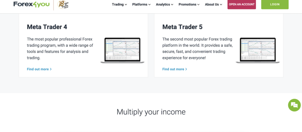 Forex4you Review and Trading Opportunities