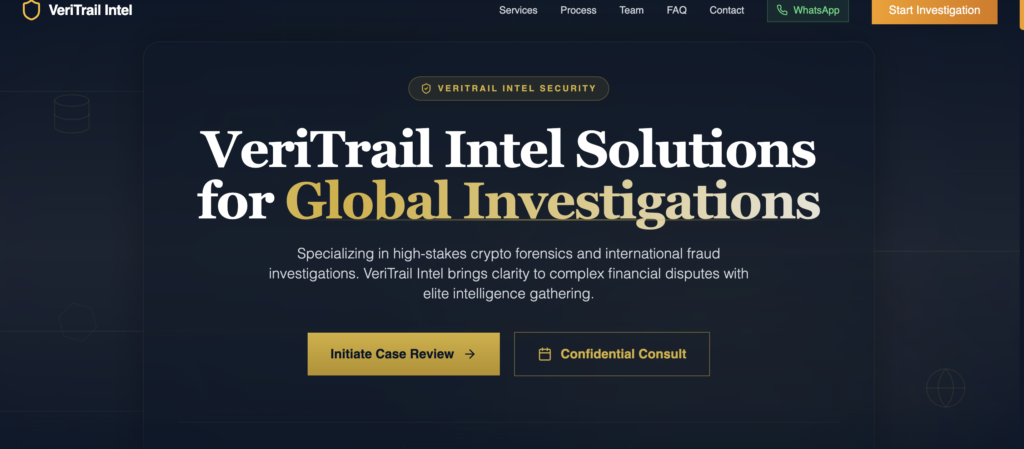 Veritrailintel - website